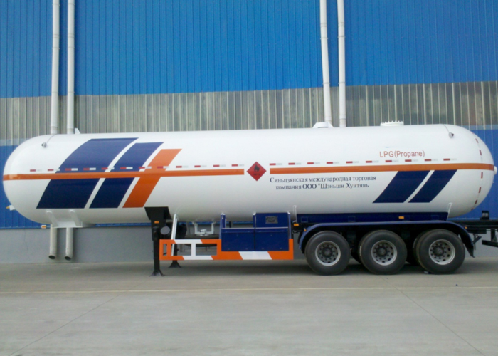 45000L Semirremolque cisterna de camión de gas licuado de petróleo de 3 ejes para amoníaco líquido, semirremolque cisterna de GLP