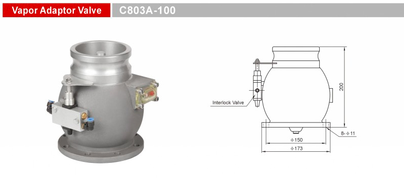 Válvula adaptadora de vapor_C803A-100