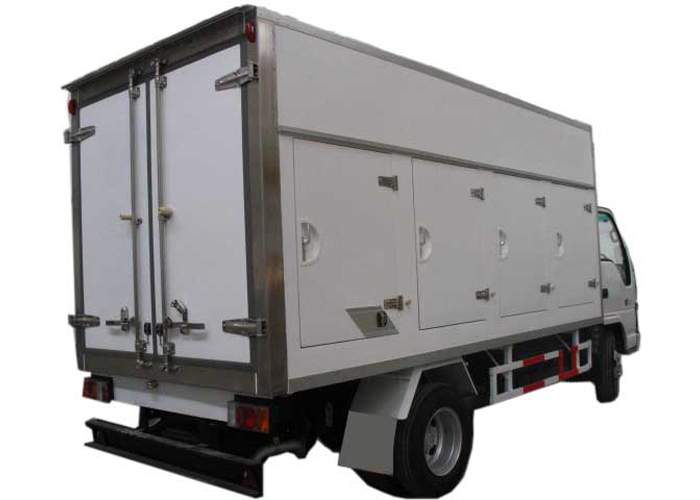 Carrocería de camión refrigerado para helados con kits de paneles sándwich de FRP / GRP totalmente cerrados, compuesto húmedo-húmedo de Alemania