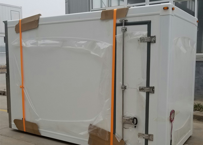 Kits y caja de paneles compuestos sándwich aislados con PU de montaje rápido y caja con perfiles de PRFV, carrocería de camión refrigerado