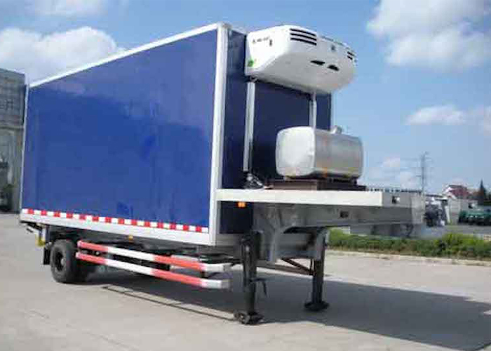 Semirremolque refrigerado de 30 pies y 1 ejes con unidades refrigeradoras Carrier para cargas frescas y congeladas, Remolques frigoríficos