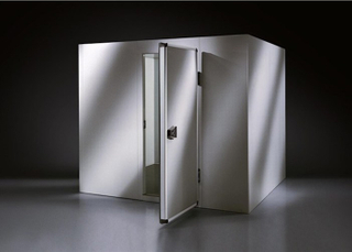 Placa de acero galvanizada de la cámara fría de la asamblea modular de congelación con panel sándwich compuesto de PU, cámara frigorífica