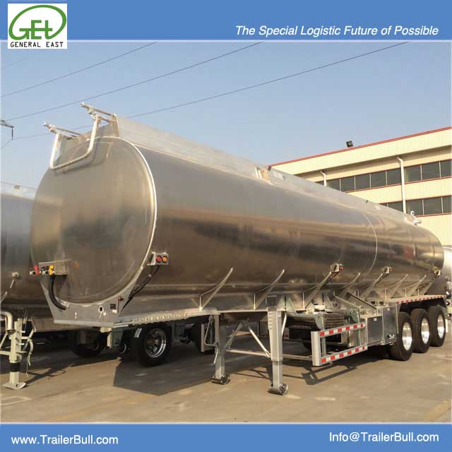 Semirremolque cisterna de aluminio de 35000L con 3 ejes BPW para jet y químicos orgánicos, remolque cisterna de combustible JET de alta calidad