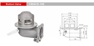 Válvulas de fondo-Válvulas de emergencia-GET C804CS-100